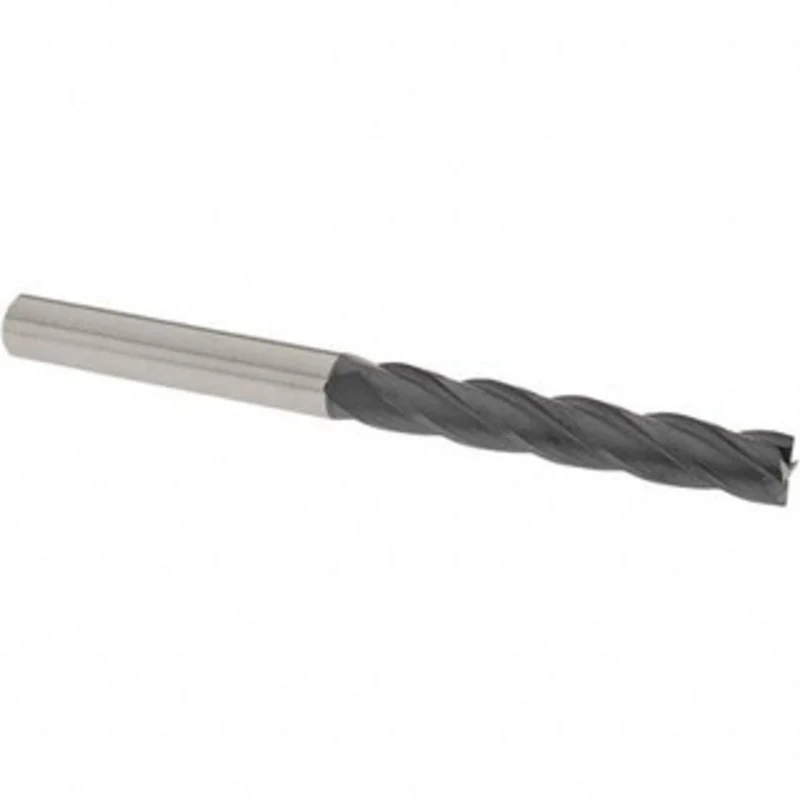 OSG 1/2, 3 LOC, 1/2 Shank Diam, 6 OAL, 4 Flute, Solid Carbide Square End Mill Single End, TiAlN Finish, Spiral Flute,...